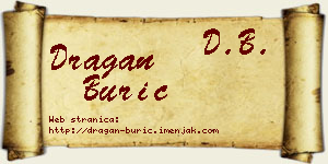 Dragan Burić vizit kartica